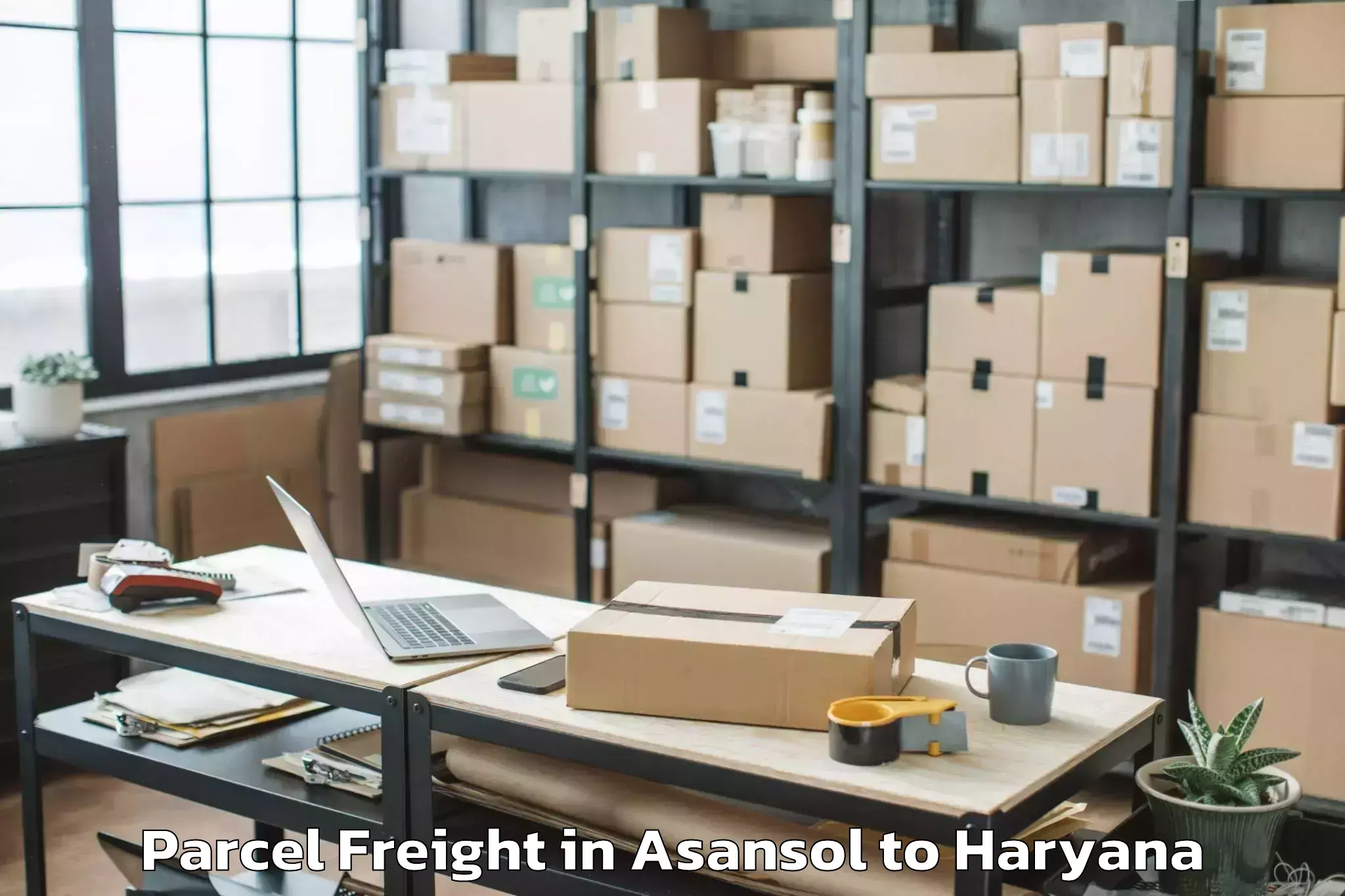 Asansol to Jhajjar Parcel Freight